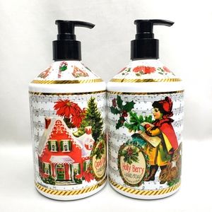 Home & Body Hand Soap Candy Cane Set of 2 Candy Cane Holy Berry